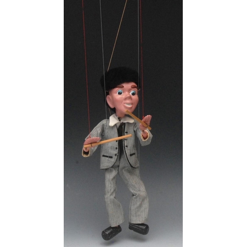 169 - SL Pop Group Drummer - Pelham Puppets SL Range, moulded  head,  black hair, painted features, blue e... 