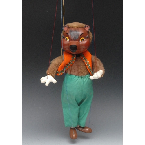 207 - SL 63 Father Bear - Pelham Puppets SL 63 Range,  hollow moulded head,  painted features, yellow eyes... 