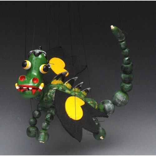 220 - SL 63 Mother Dragon - Pelham Puppets SL 63 Range,  hollow moulded head, ball eyes,  with painted fea... 