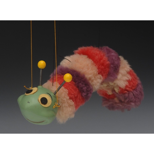 502 - SL Furry Caterpillar (three-colour) - Pelham Puppets SL Range,  hollow moulded head, painted feature... 