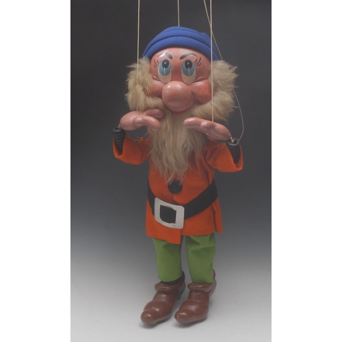 608 - Display Bashful, early large version - Pelham Puppets Display Range, from Walt Disney's Snow White a... 