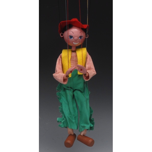 8 - SS Cowboy - Pelham Puppets SS Range, wooden ball head, faux hair, hand painted features, blue eyes, ... 