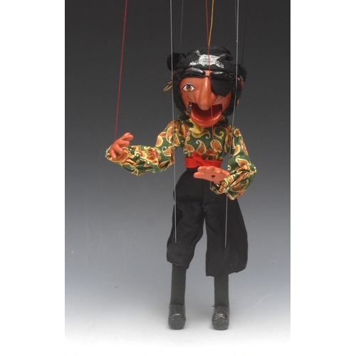 82 - SM Pirate - Pelham Puppets SM Range, composite head and torso, chained wooden tube arms, strung thro... 