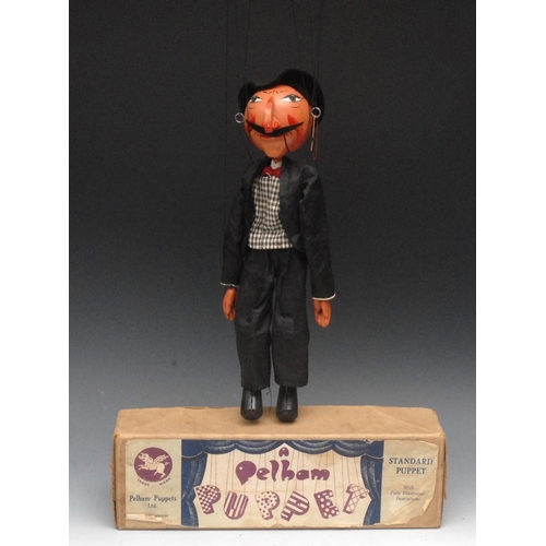 91 - SM Villain - very rare, Pelham Puppets SM Range, painted features, green eyes, opening mouth, large ... 