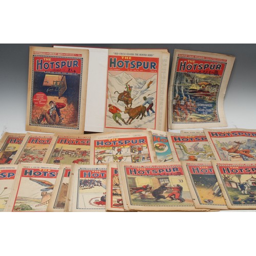 5807 - Comics - The Hotspur - No. 160, September 19th 1936, (1); 1937: Nos. 185-186, March 13th-20th, No. 1... 