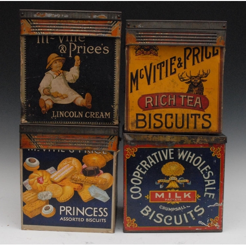 1040 - McVitie & Price, Edinburgh, Weston Biscuits - an early 20th century rectangular shop display tin, Ri... 