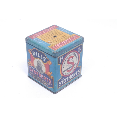 1042 - Medicine - Stotherts Ltd - an early 20th century rounded square promotional string dispenser, the co... 