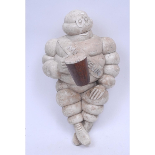 1043 - Michelin Tyres - an early 20th century promotional model,  Bibendum the Michelin Man, seated, holdin... 