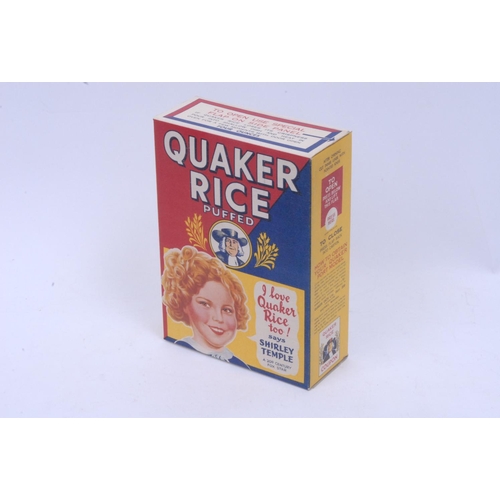 1087 - Cinema/Hollywood  - Quaker Oats Ltd - an early 20th century rectangular cereal packet, Quaker Rice P... 