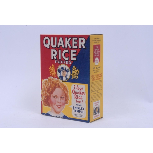 1087 - Cinema/Hollywood  - Quaker Oats Ltd - an early 20th century rectangular cereal packet, Quaker Rice P... 