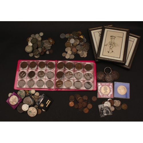 346A - Coins, pre 47 *£2.18 face; pre 20 *26p; other coins in silver and base metal; crown 1953, £5 1993