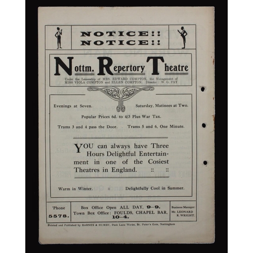 370 - Sport, Football, Programme, 1921, No.1, Notts County home game v Britol City, August 27th, 12 sides,... 