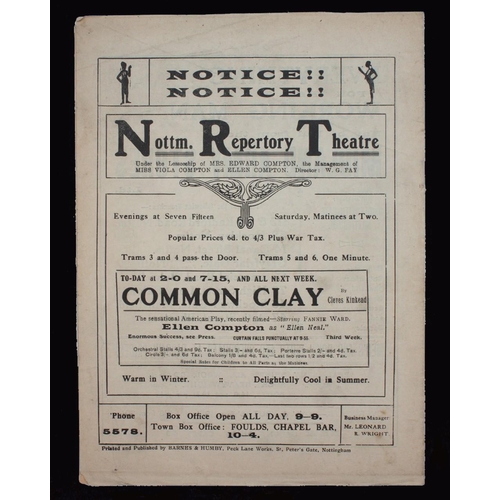 380 - Sport, Football, Programme, 1922, No.17, Notts County home game v Port Vale, February 4th,, 12 sides... 