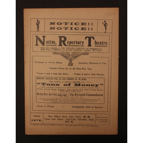 382 - Sport, Football, Programme, 1922, No.20, Notts County home game v West Ham United, March 29th, 12 si... 