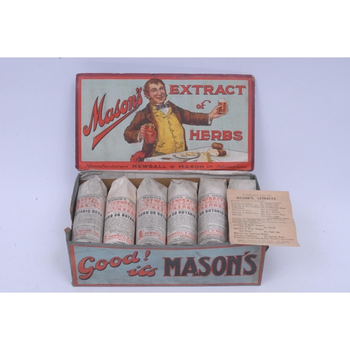 686 - Newball & Mason Ltd, Nottingham - an late Victorian/Edwardian rectangular chemist's retail packet, w... 