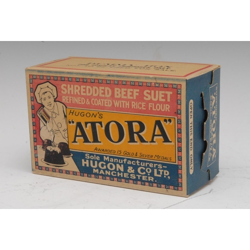 694 - An early 20th century rectangular cardboard packet, Atora Shredded Beef Suet