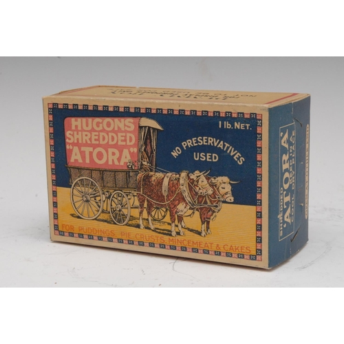 694 - An early 20th century rectangular cardboard packet, Atora Shredded Beef Suet