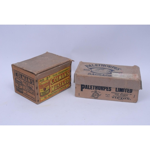 699 - Colman's - an early 20th century rectangular retailer's box, Colman's Mustard, 48 2d tins, the paper... 