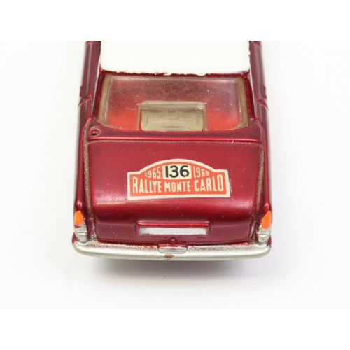 84 - Corgi Toys 322 Rover 2000 in Monte Carlo trim, metallic maroon body, white roof, Monte Carlo logo to... 