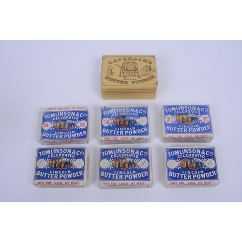 849 - Tomlinson & Co Celebrated Lincoln Butter Powder - a rectangular packet, with butter powder, 6.5cm x ... 