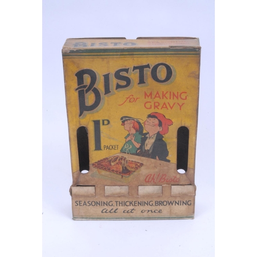 855 - Bisto - a rectangular cardboard shop counter Quickserv cabinet, printed in colours with the Bisto Ki... 