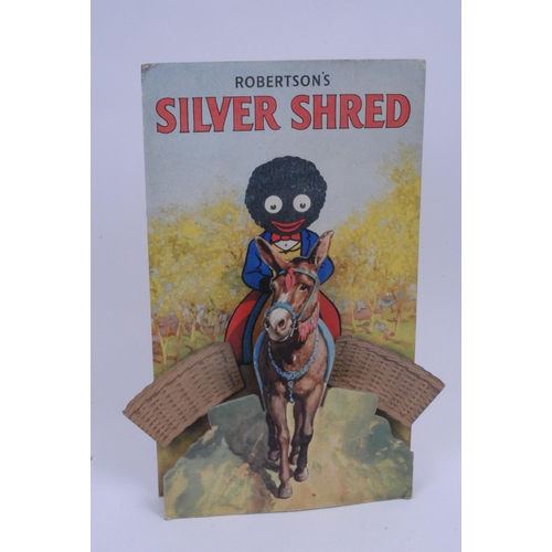 871 - Robertson's Silver Shred - a 3d easel counter top cardboard advertising sign, Silver Shred, with Gol... 