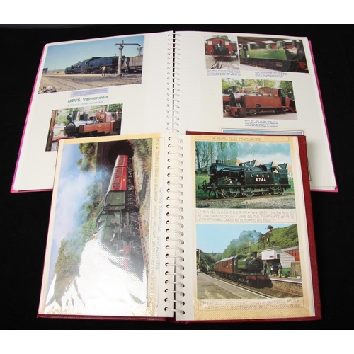 299A - Railwayana, extensive collection of 30 photograph albums 1950's onwards, neatly laid out and annotat... 