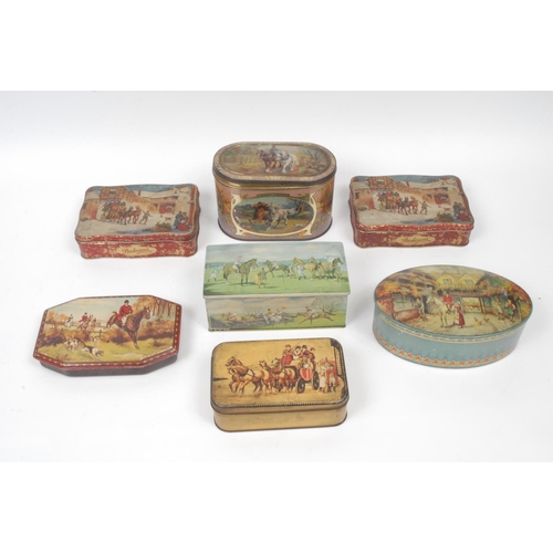 417 - McVitie & Price, Edinburgh - an early to mid-20th century oval biscuit tin, printed in polychrome wi... 