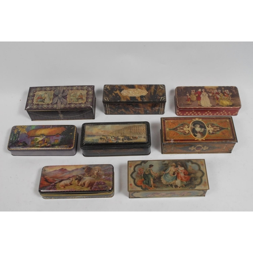 50B - A early/mid 20th century rectangular biscuit tin, transfer printed with a stylised image of (St Pete... 