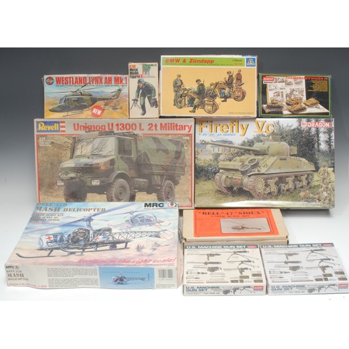 2097 - Model kits, comprising Dragon 1:35 scale ’39 – ’45 series 6182 Firefly VC, boxed; Revell 1:35 scale ... 