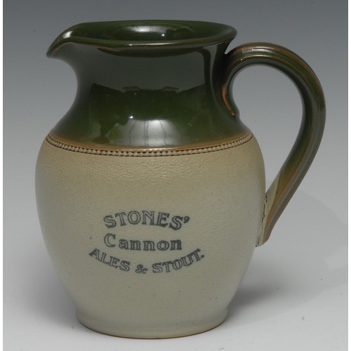 2171 - Advertising, Breweriana - a Lovatt's Langley stoneware water jug, Stones' Cannon Ales & Stout/Stones... 