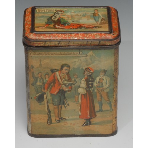 2186 - Advertising, Carr & Co – an early 20th century rounded rectangular pictorial biscuit tin, The Ice Ma... 