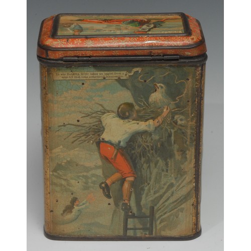 2186 - Advertising, Carr & Co – an early 20th century rounded rectangular pictorial biscuit tin, The Ice Ma... 