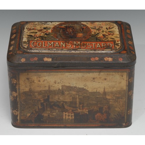 2194 - Advertising, Colman’s Mustard – an early 20th century rounded rectangular pictorial mustard tin, the... 