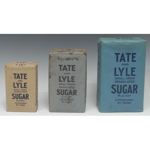 2197 - Advertising, Tate & Lyle – an early 20th century 4lb packet, Small Grain Granulated Sugar with conte... 