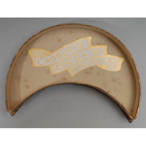 2200 - Advertising, Cadbury’s – a late 19th century/early 20th century Cadbury’s crescent shaped box, the l... 