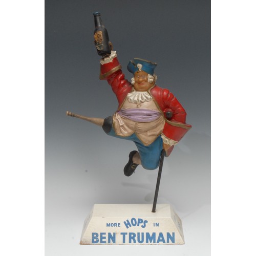 2205 - Advertising, Breweriana, Ben Truman – a mid-20th century novelty rubberoid bar statuette in the form... 