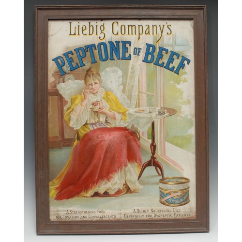 2212 - Advertising, Liebig Company’s – a 19th century rectangular pictorial showcard, depicting a young fem... 