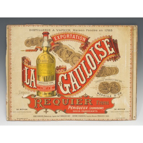 2227 - Advertising, R.R La Gauloise – an early 20th century French rectangular pictorial showcard, depictin... 