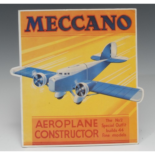 2228 - Advertising, Meccano – an early 20th century shaped rectangular cardboard point of sale display, dep... 