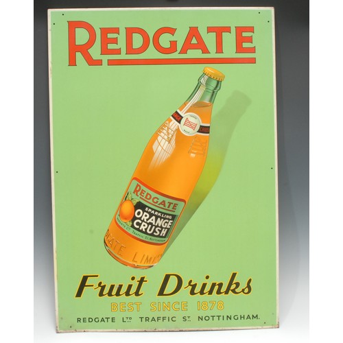 2232 - Advertising, Nottinghamshire Interest - a rectangular tin pictorial advertising sign, Redgate Fruit ... 