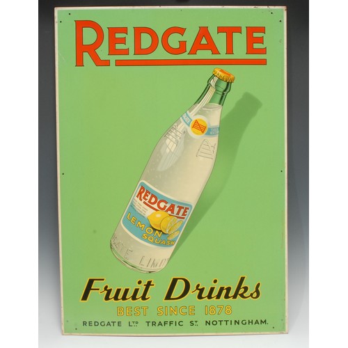 2233 - Advertising, Nottinghamshire Interest - a rectangular tin pictorial advertising sign, Redgate Fruit ... 