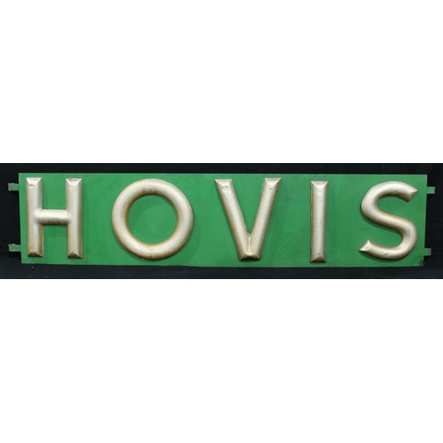 2235 - Advertising, Hovis – an early 20th century Hovis rectangular horizontal bakery sign, raised gilded l... 