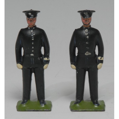 2377 - W Britain (Britains) from set No.319, comprising of two lead figures as policemen on foot, each with... 