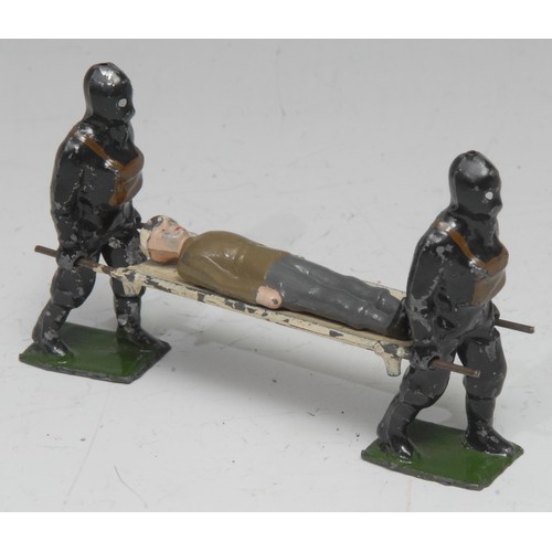 2388 - W Britain (Britains) No.1759 Air Raid Precautions Stretcher squad, comprising of a stretcher team in... 