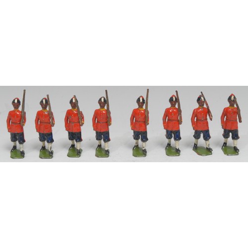 2391 - W.Britain (Britains) 7th Bengal Infantry, comprising of eight lead sepoy figures marching at the slo... 