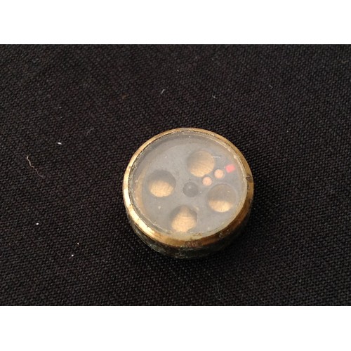 136 - WW2 British RAF /Army /SOE Escape Compass, more scarce variant with four holes  to black face.