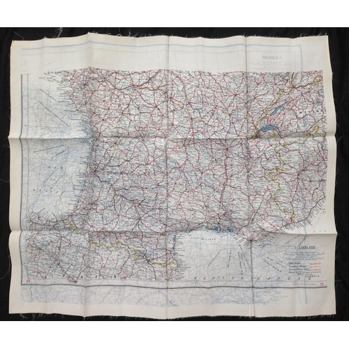 150 - WW2 British RAF Escape and Evasion Silk Map C/D France & Holland