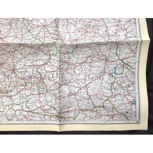 218 - WW2 British RAF Silk Escape and Evasion Map A of Northern Germany. Single sided.