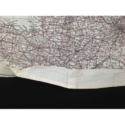 225 - WW2 British RAF Silk Escape and Evasion Map A / C of Northern Europe.